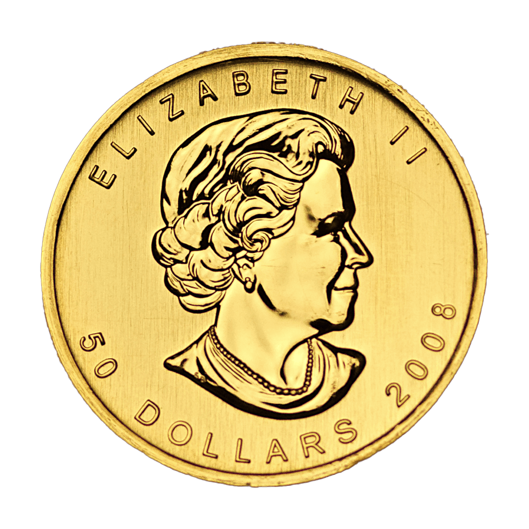What is the purity of the Canadian Gold Maple Leaf Elizabeth coin?