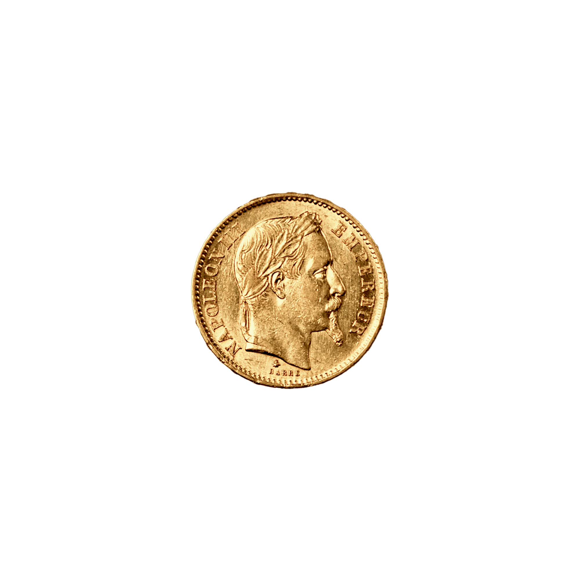 What is the historical significance of Napoleon III in relation to the French 20 Francs coins?