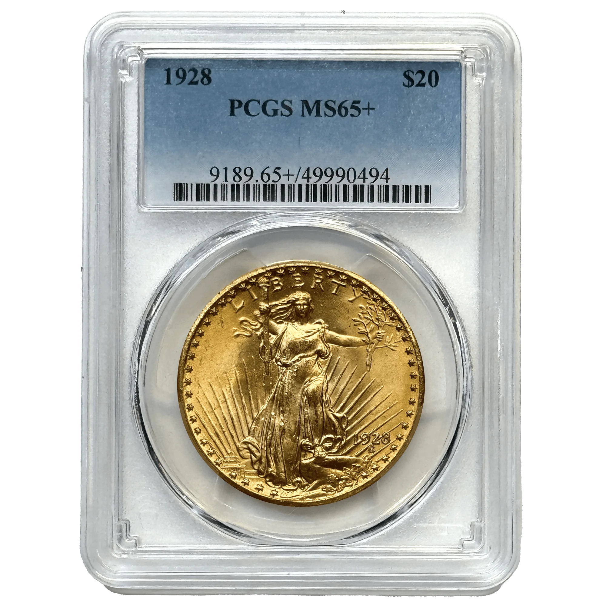 How many coins have been graded MS65+ by PCGS?