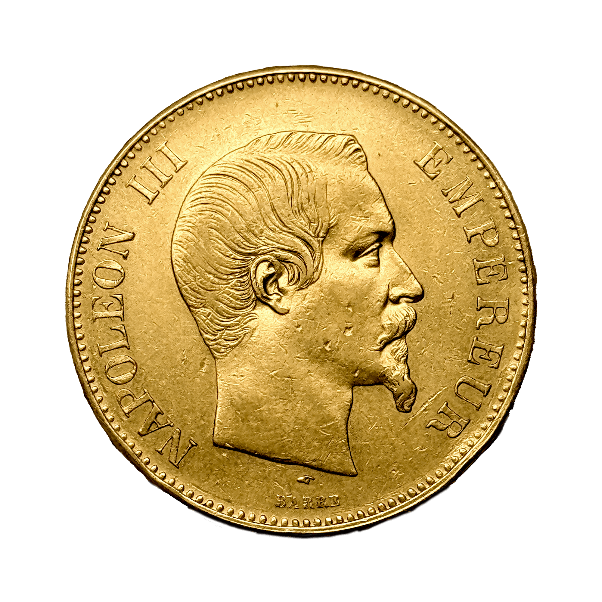 What is unique about the edge of the coin?