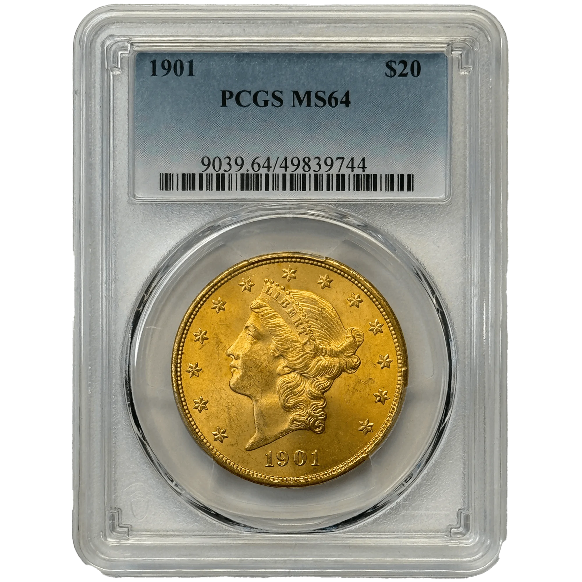 How many coins were minted in 1901?