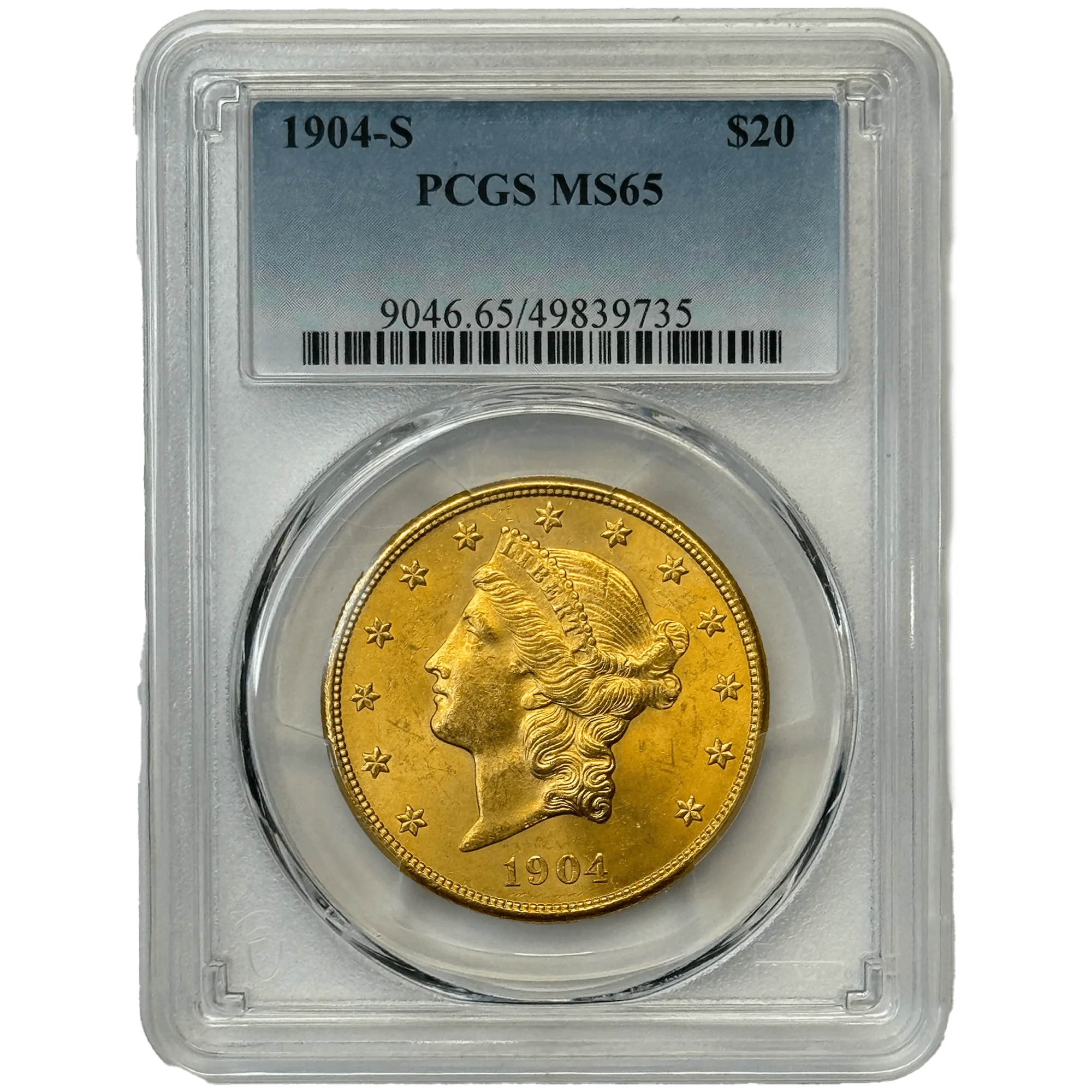 How many coins are graded PCGS MS65?